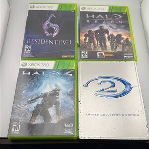 Video Game Bundle Halo and Resident Evil - XBOX and XBOX 360